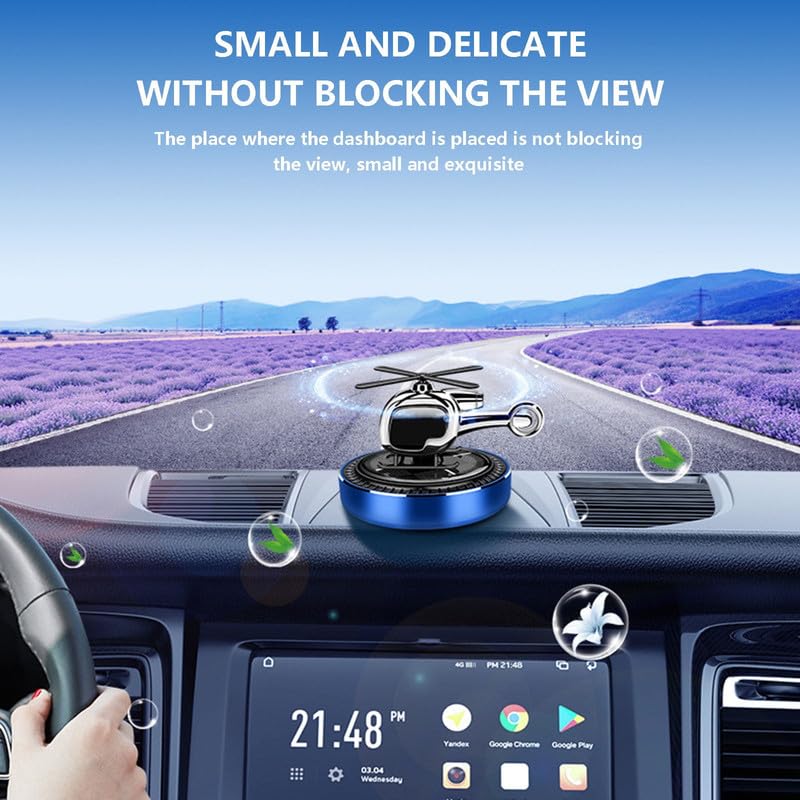 Solar Helicopter Car Air Freshener